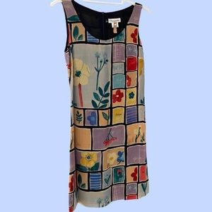 Vintage 1990s Tessuto Floral Mini Dress